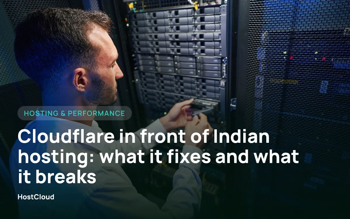 Cloudflare in front of Indian hosting: what it fixes and what it breaks