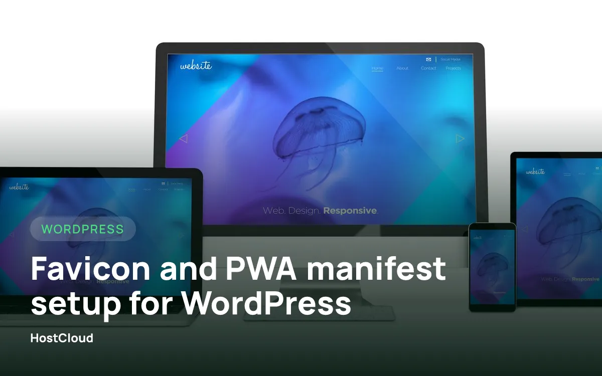 Favicon and PWA manifest setup for WordPress