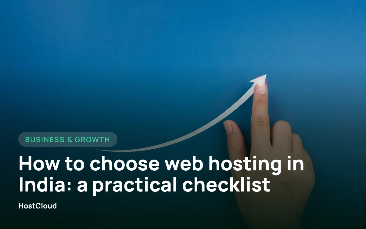 How to choose web hosting in India: a practical checklist