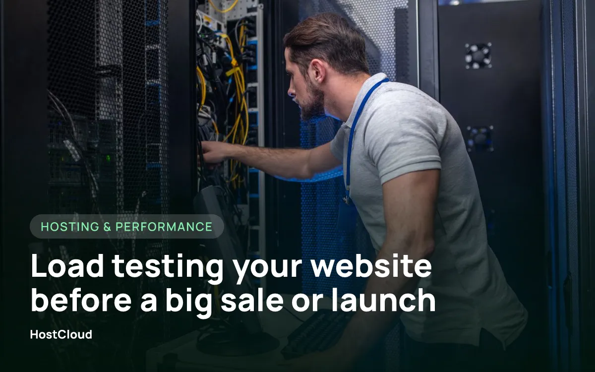 Load testing your website before a big sale or launch