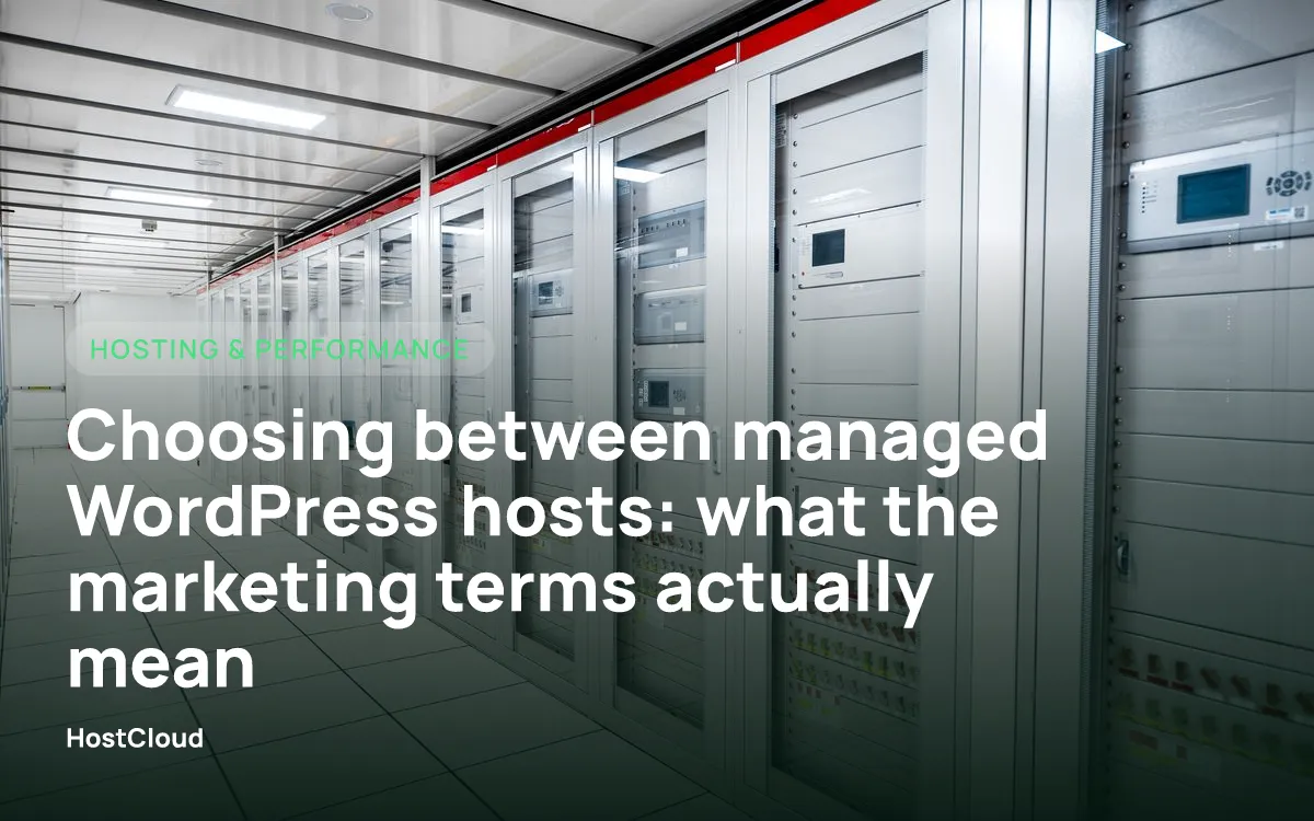 Choosing between managed WordPress hosts: what the marketing terms actually mean