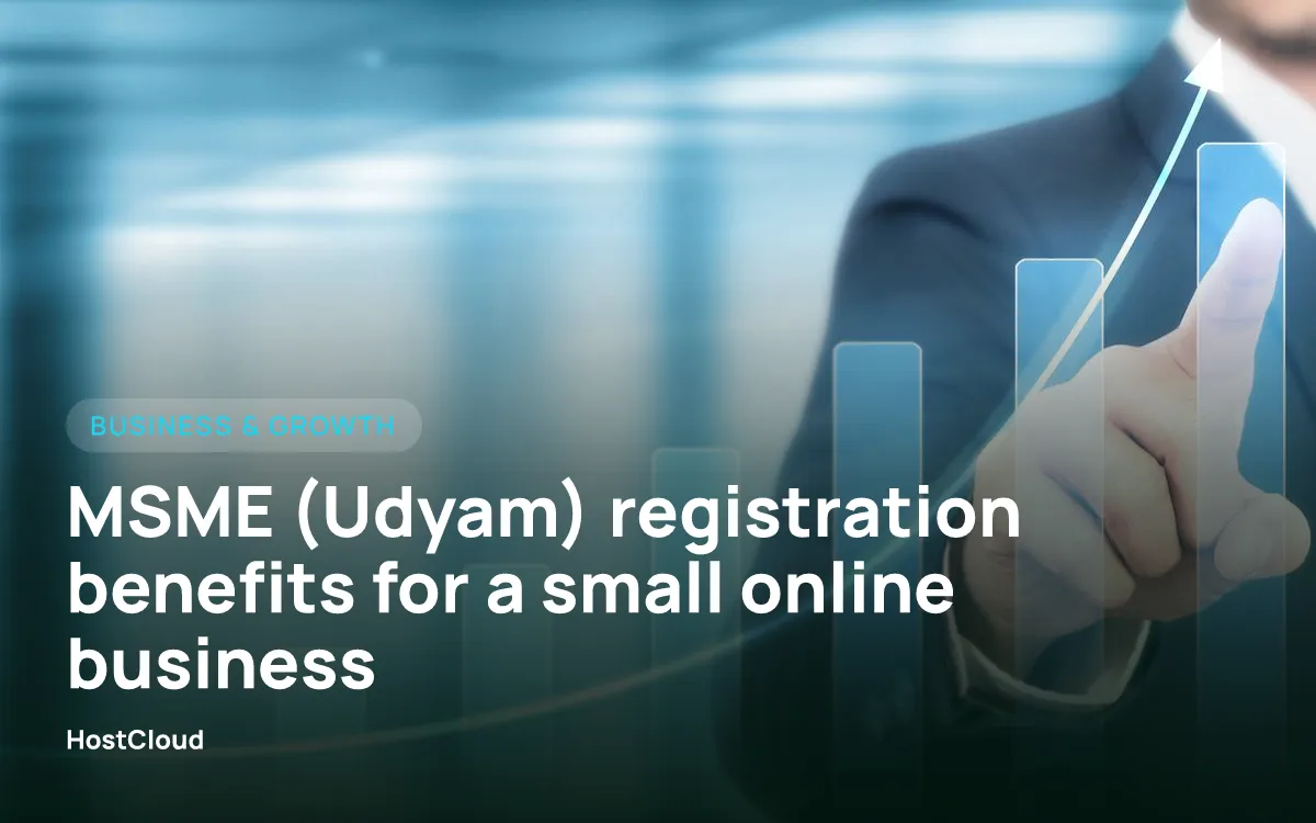 MSME (Udyam) registration benefits for a small online business