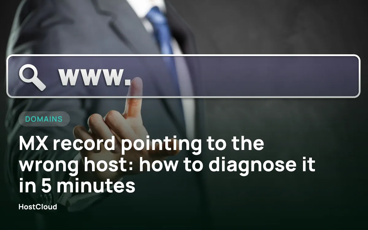 MX record pointing to the wrong host: how to diagnose it in 5 minutes