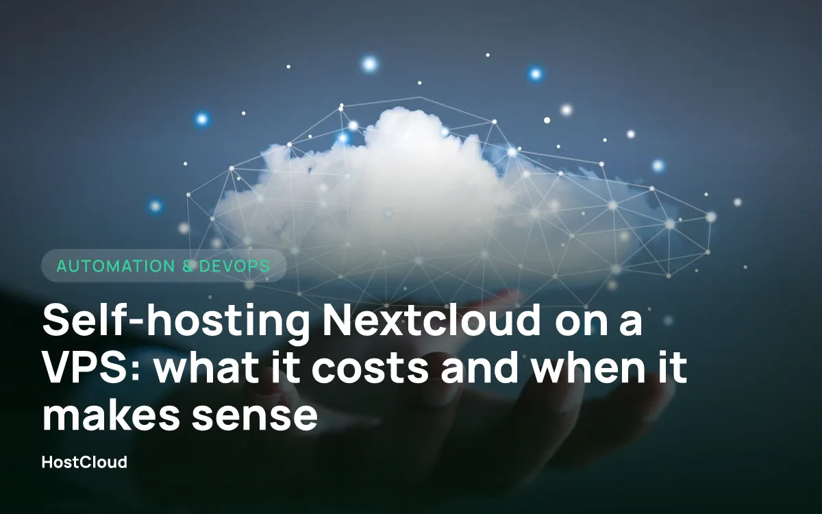 Self-hosting Nextcloud on a VPS: what it costs and when it makes sense
