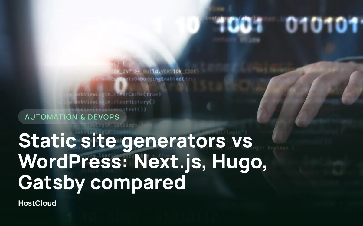 Static site generators vs WordPress: Next.js, Hugo, Gatsby compared