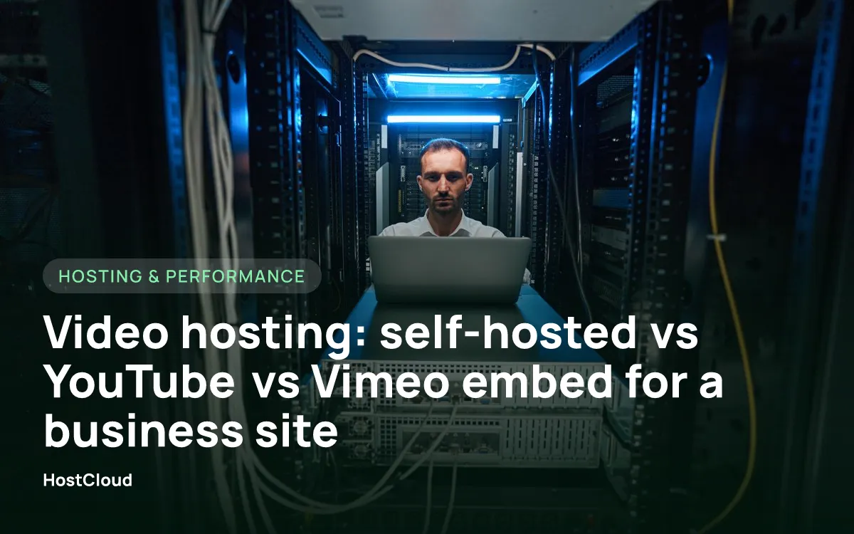 Video hosting: self-hosted vs YouTube vs Vimeo embed for a business site
